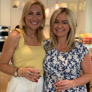 A&F Abercrombie and Fitch Crop Top Tank with Ruffle straps Pale Yellow Size S